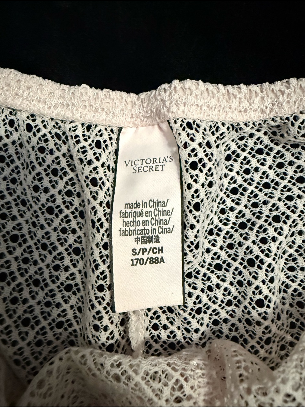 Victoria's Secret Blush Lace Boy Short with Scalloped Trim - Picture 4 of 4
